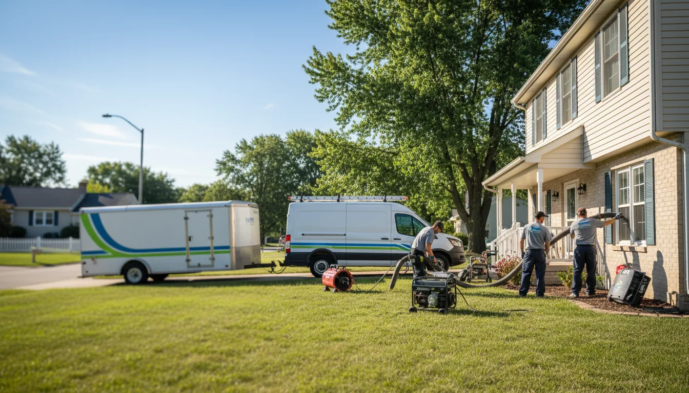 Flooded Basement Restoration And Cleanup With Repair in New Straitsville, OH near me